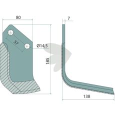 Milling Knife Right - 422512