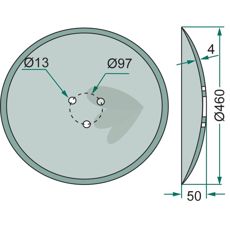 Disc holder plain