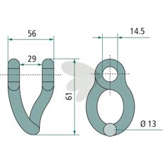 Shackle Kuhn 56mm