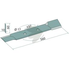 Knife 17X10X60 Roller