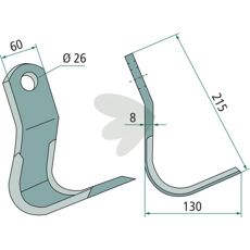 Angled Knife - JX136098