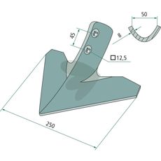 Goat foot cutter 250 x 8