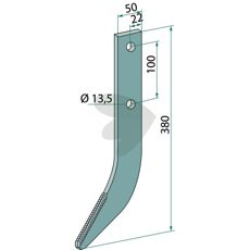 Milling bit Hardmetal coating 380x50x13.5