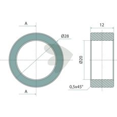 Bushing 28x20x12 mm