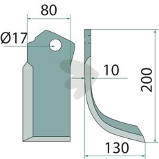 Milling Knife Right - 722574