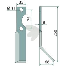 Milling Knife Left