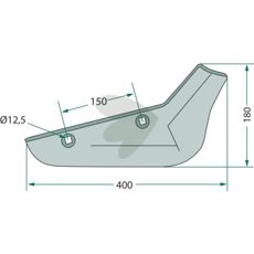 Blade for sugar beet right Holmer etc. 1145010020