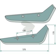 Cutter Left 570X170mm 8270841