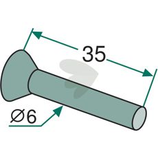 Countersunk rivets 6x35 657241, AC657241