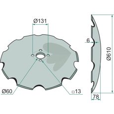Toothed Disk 610