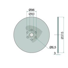 Disc cutter  315x3 mm