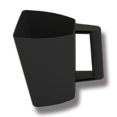 Feed Bucket plastic 2 liters black