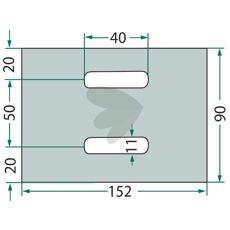 Scraper plate Eberhardt with multiple. 300142