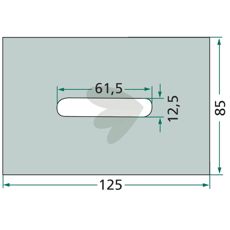 Scraper plate Kverneland, Maletti et al. 85X125mm