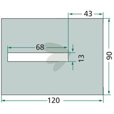 Scraper plate Kverneland, Maletti et al. 8007090