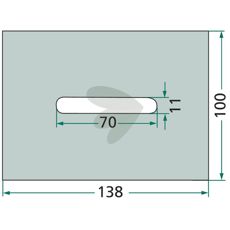 Scraper plate 100X138mm 1163223040