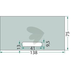 Scraper plate 75X138mm 1164528380