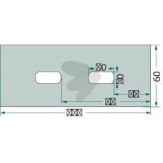 Scraper plate Lemken et al. 7874625