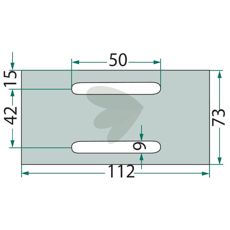 Scraper plate Maschio et al. 24066