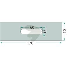 Scraper plate 50X170mm 84062501