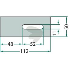 Scraper plate Sicma et al. 50X112mm
