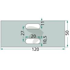 Scraper plate Pttinger, Sicma et al. 0060800