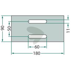 Plastic scraper Eberhardt, Lemken et al. 300142