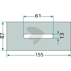 Plastic scraper Kverneland, et al. Thickness 10mm