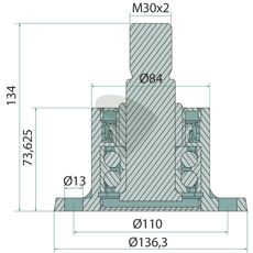 Disc bearing - 009776021401