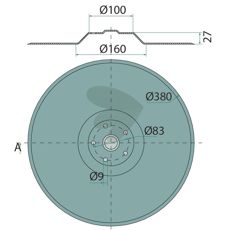 Disc  380 mm