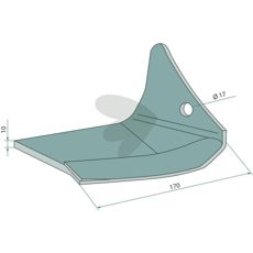 Wing share Right, coated