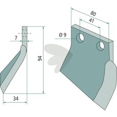 Rotary knife Oosterlaan