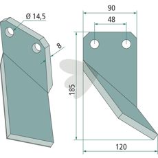 Rotary Blade Forigo-Roteritalia 56 mm