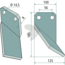 Rotary Blade Forigo-Roteritalia, height 185mm