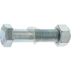Screw with lock nut M20x2,5x90 mm, 10.9