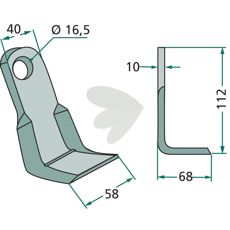 Angle knife