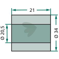 Washer  34x21x 20.5 mm
