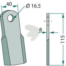 Knife MINB000014, MINB-000-014