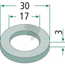 Washer 17X30X3Mm
