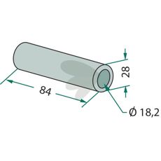Bushing for beaters Dcker 28X84mm hole 18.2mm