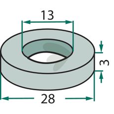 Spacer washer Epoke and others 8067-3387