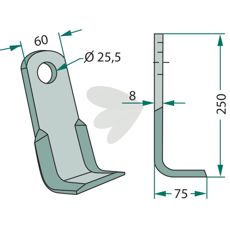 Angle knife - 901005