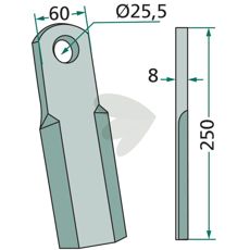 Straight knife - 901019