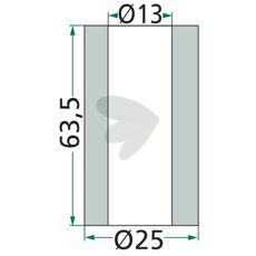 Bushing for beater Ferri 25X63.5mm hole 13mm