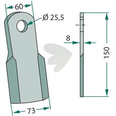 Straight knife, old model