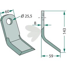 Y-beater for rocky terrain