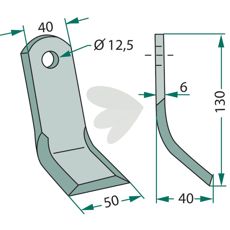 Y-beater Ferri hole 12.5mm