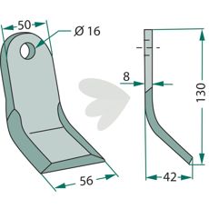 Y-beater Ferri hole 16mm