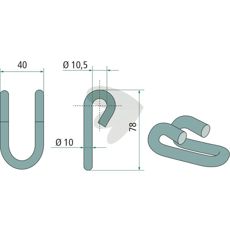Shackle Gilbers 40mm