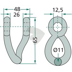 Shackle Gilbers 48mm